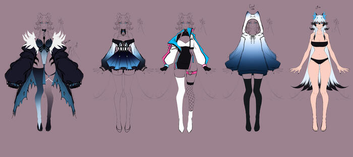 Old vtuber designs 2022